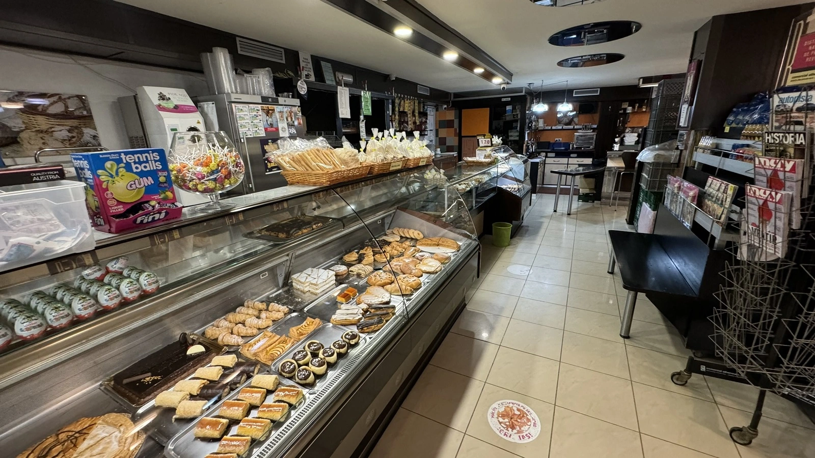 Recepción de la cafetería Belén de Panadería Agudo